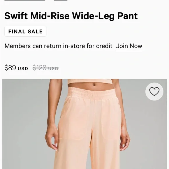 NWT Lululemon Swift Wide Leg Pants in Size 2 - Picture 1 of 3